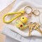 Wrapables Glamorous Crystal Rhinestone Ducky Keychain, Pendant Bag Charm, Yellow